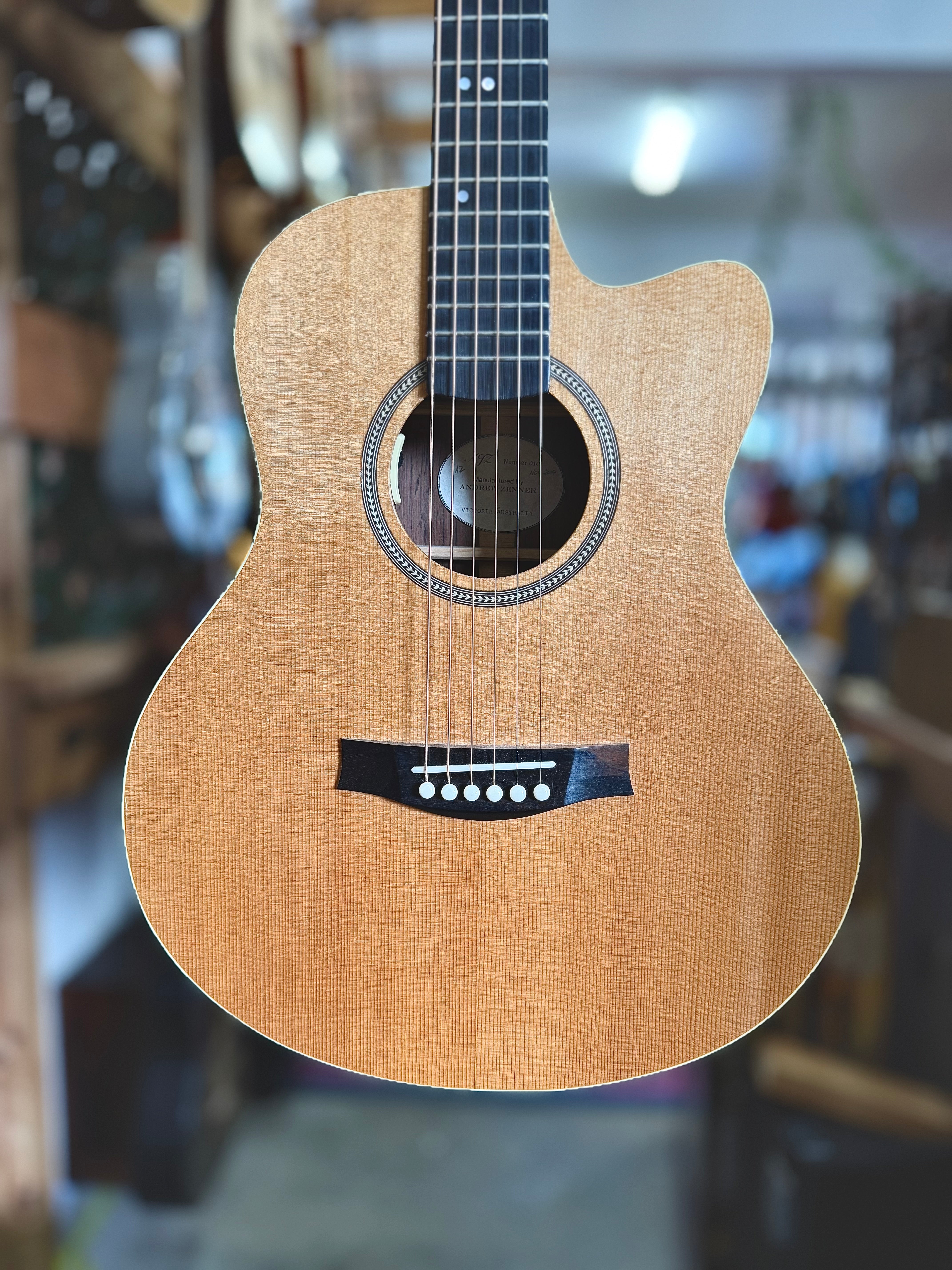 Zenner | Number 010 | Travel Size Cutaway Acoustic | Australian Made Zenner | Number 010 | Travel Size Cutaway Acoustic | Australian Made
